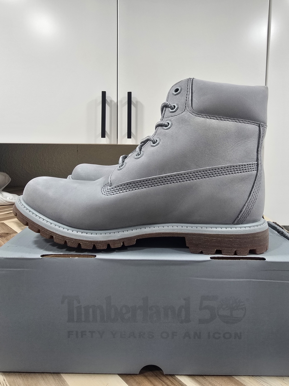 Timberland 6" Premium Waterproof Boot - Light Grey 50th Anniversary - Picture 6 of 7